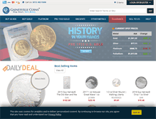 Tablet Screenshot of gainesvillecoins.com